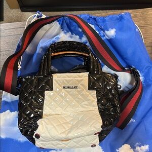 MZ Wallace Black and White Quilted Tote